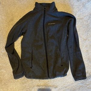 Columbia Charcoal Zip-Up Fleece Jacket